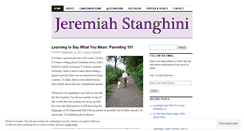 Desktop Screenshot of jeremiahstanghini.com